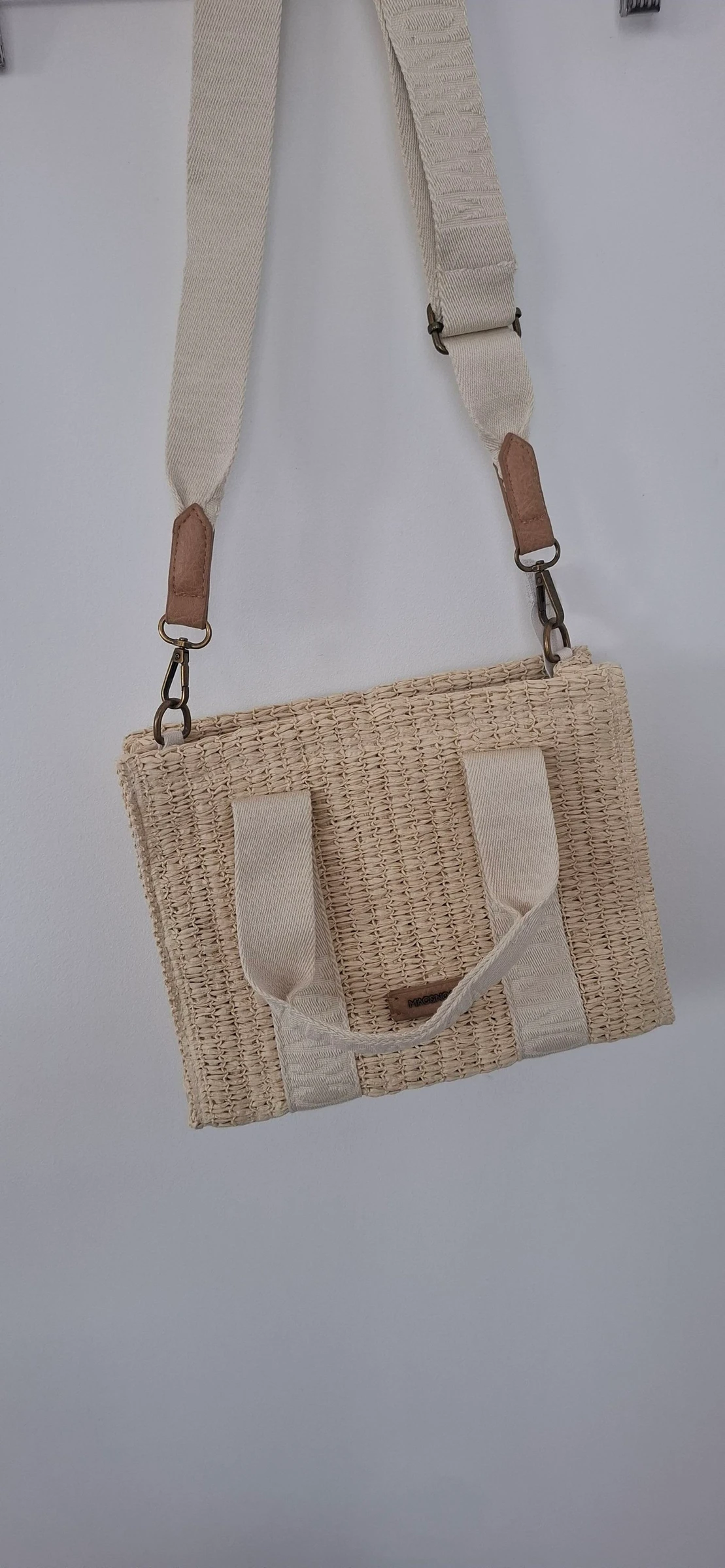 🤎 Sac à main bandoulière effet paille / jute – bohème chic – neuf – photo 10